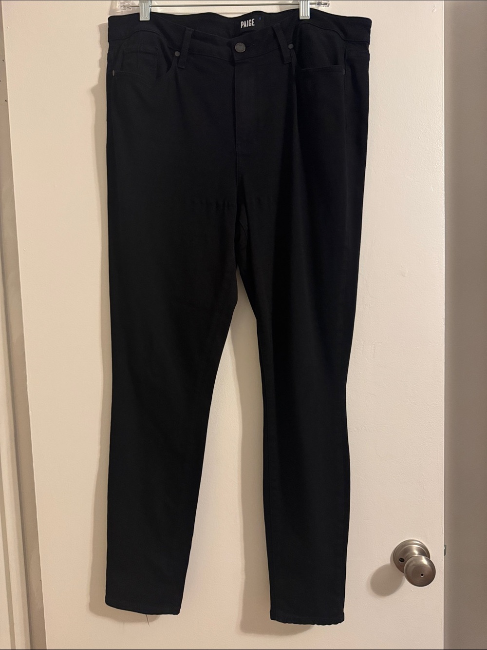 PAIGE Black Hoxton Ulta Skinny High-Rise Jeans